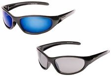 Mens Womens Wraparound Sports Sunglasses Lightweight with Silver or Blue Lens