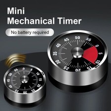 Multi-Function Vintage Mechanical Timer Metal Silent Time Manager Cooking Study