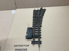 LGB G GAUGE SWITCH POINT TURNOUT TRACK RIGHT HAND ELECTRIC R3 CURVE BRASS READ !