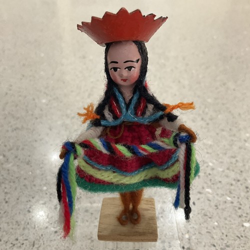 Vtg peruvian folk art souvenir - folk,