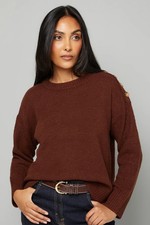 Wallis Brown Jumper Womens