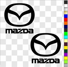 Mazda x 2 stickers decals