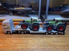 Siku 1840 MAN Low Loader With 2x Fendt 928 Vario Tractors 1/87 HO Scale