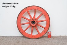 Vintage old wooden cart wagon