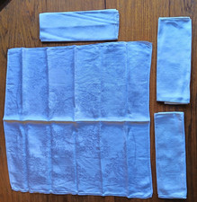 Damask napkins x 4. Laundered