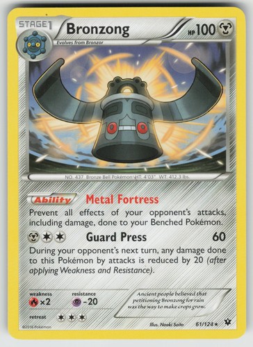 Bronzong rare fates - rare, xy