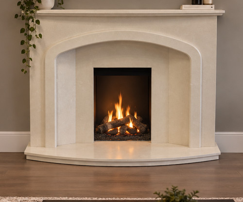 Fireplace marble surround - , led