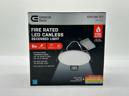 Commercial electric fire - fire, rated