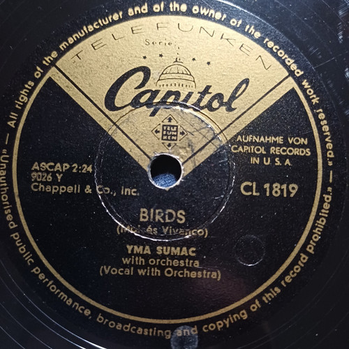 Yma sumac birds capitol cl1819 - birds,