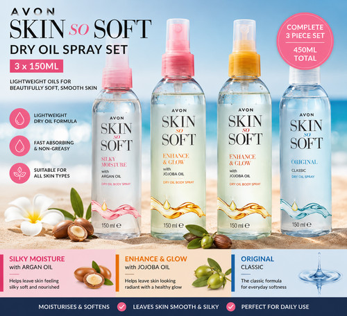 Avon skin soft dry - soft, oil