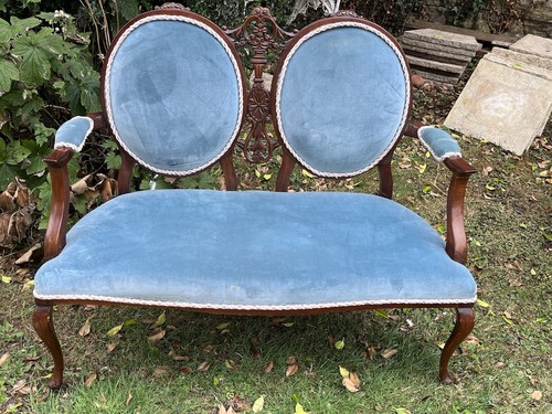 Antique pretty two seater sofa