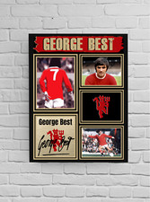 George Best Signed A4/A3 Print