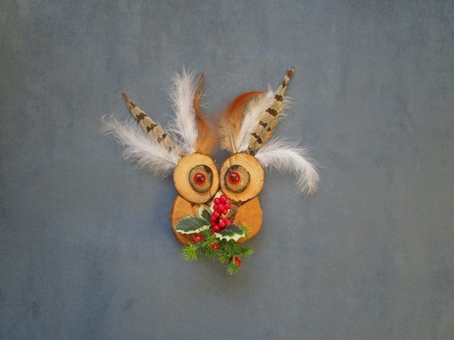 Owl wooden driftwood - -,