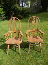Pair of farmhouse wheelback