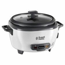 Russell Hobbs Medium Rice Cooker And Steamer Serves Up To Six 300W White - 27030