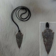 Stone Arrowhead Necklace in