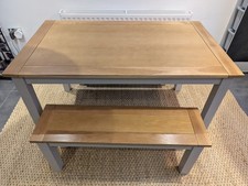 Wooden Dining Table With 2