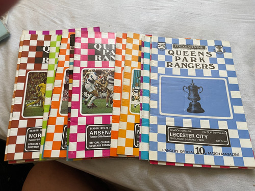 Qpr football programmes - 26,