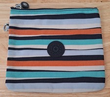Kipling Pouch, Striped Print