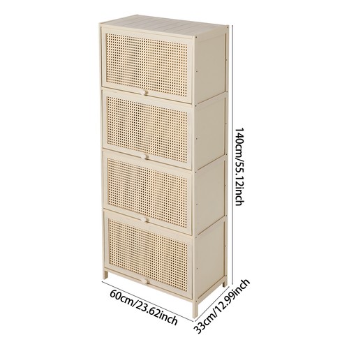60cm narrow bamboo - bamboo, sideboard