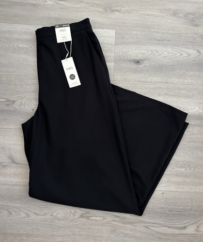 Womens black high waisted - m&s,