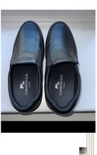 Lumberjack Urban Endurance Men's Black Leather Slip-On Shoes – Size 40