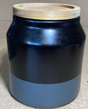 Cole & Mason Hinxton Black/Grey Medium Food Storage Jar with Lid, Counter Top