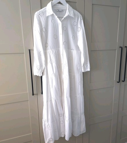 Zara broderie anglaise white - zara,