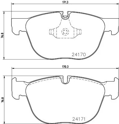 Brake pads 8db - pads, 355