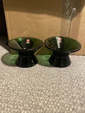 Iittala Pair of Green Glass