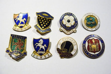 COLLECTION OF 8 ENAMEL LADIES