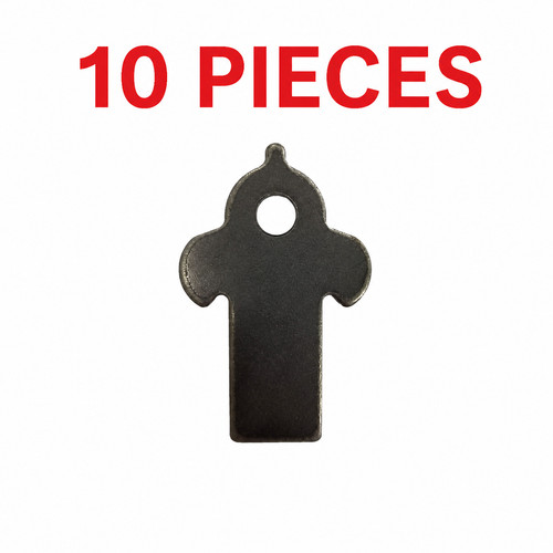 Weld tabs with side - with, 1"