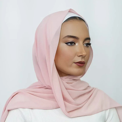 Powder pink chiffon - powder,
