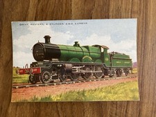 Railway postcard gwr - railway,