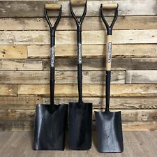 3 X Contractor 1st Mixed Size Shovels Spades Heavy Duty Wooden Metal MYD Handles