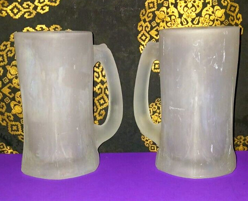 Lot frosted beer mugs - lot,