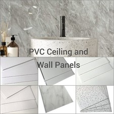 10 Bathroom Shower Wet Wall Panels PVC Cladding Ceiling White Gloss Sparkle 5mm