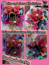 ORIGAMI Flowers [💐 x6 ]