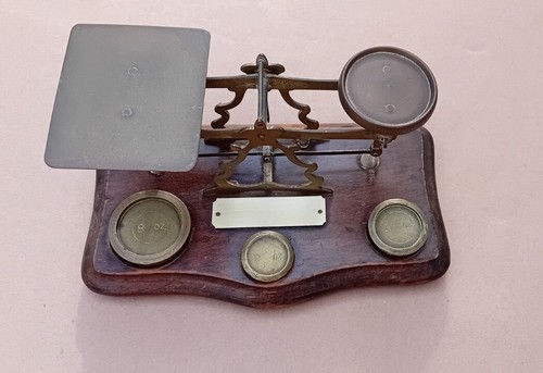 Antique brass postal - antique, scales