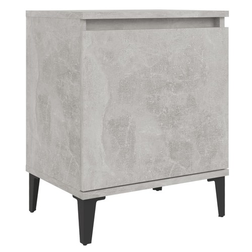Bed cabinet with - cabinet, metal