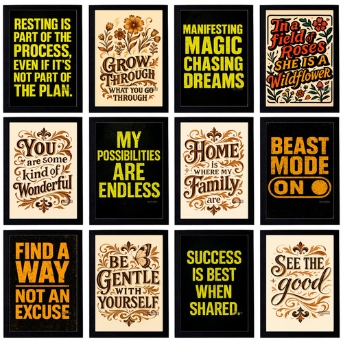Motivational poster a5 - motivational,