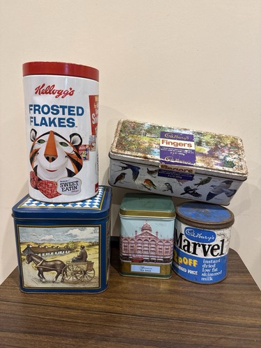 Bundle vintage biscuit tins - vintage,