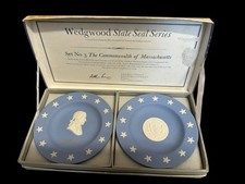 1976 Set No. 3 Massachusetts Wedgewood State Seal Series Plates Vintage