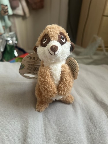 Meerkat teddy keyring - meerkat,