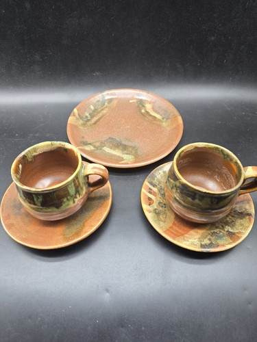 Pair tea cups saucers - cups, and