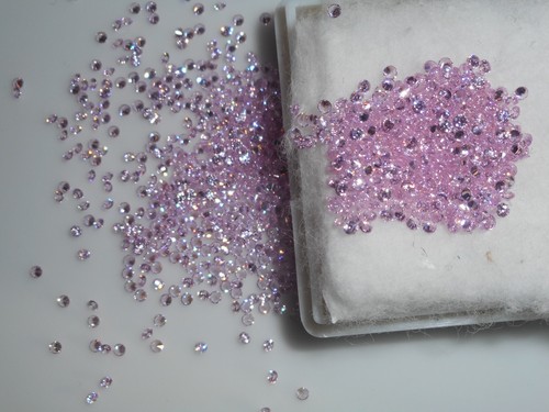 1.5mm pink cubic zirconia