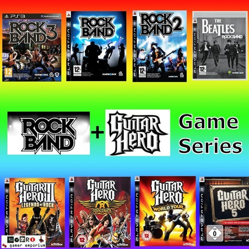 Ps3 guitar hero rock - ps3, band