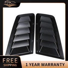 Black ABS plastic bonnet vents