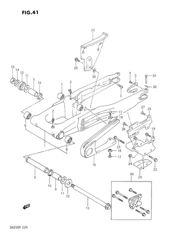 Suzuki genuine rear bracket - suzuki,
