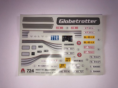 Italeri decals for volvo - 1/24,